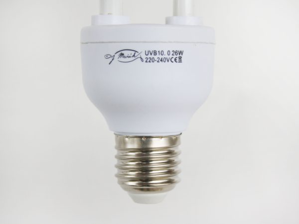 Spirálová zářivka UVB10 - 26 wattů.